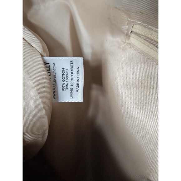 Marley Lilly Monogrammed Spotted Weekender Leopard Print Wide - Picture 9 of 10